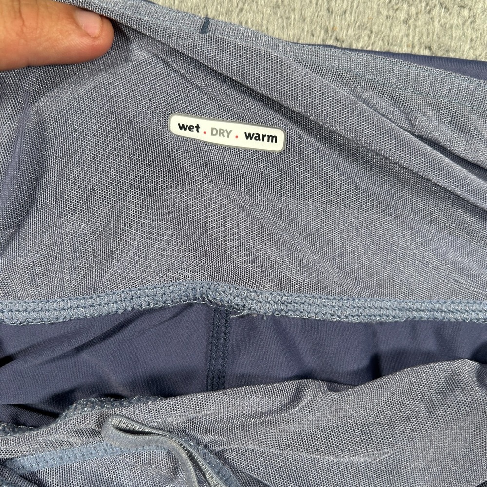 Lululemon Wet Dry Warm Shorts Womens 28x3" Blue‎ Drawstring Padded Cycling? - Picture 3 of 9